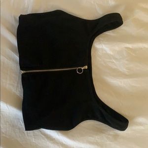 I’m selling a black crop top tank top
